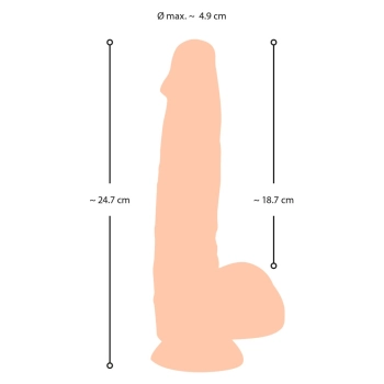 NS Dildo with movable skin 25