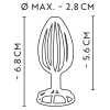 Korek analny stalowy metalowy plug zatyczka 6 cm