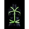 Body Harness - Glow in the Dark - Neon Green/Black - S/M