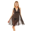 SAFFRON BLACK CHEMISE S/M