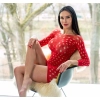 CIAO red bodystocking S/M