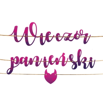 Baner złoty Wieczór Panieński