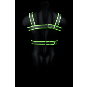 Body Harness - Glow in the Dark - Neon Green/Black - L/XL