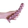 Beaded G-Spot Dildo - 8 / 20,5 cm - Rose Gold