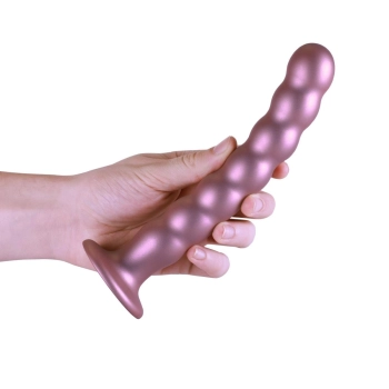 Beaded G-Spot Dildo - 8 / 20,5 cm - Rose Gold