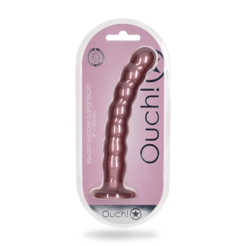 Beaded G-Spot Dildo - 8 / 20,5 cm - Rose Gold