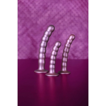 Beaded G-Spot Dildo - 8 / 20,5 cm - Rose Gold