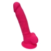 REAL LOVE DILDO WITH BALLS 7INCH FUCHSIA