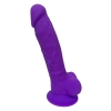 REAL LOVE DILDO WITH BALLS 7INCH PURPLE