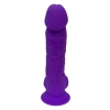 REAL LOVE DILDO WITH BALLS 7INCH PURPLE