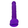 REAL LOVE DILDO WITH BALLS 7INCH PURPLE