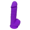 REAL LOVE DILDO WITH BALLS 8.5INCH PURPLE