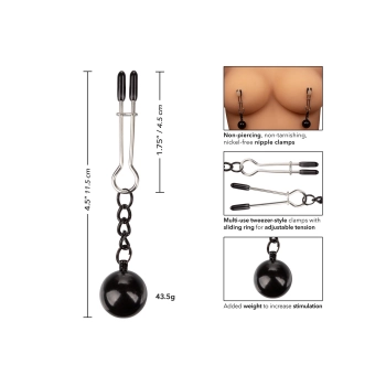 Weighted Tweezer NippleClamps Metal