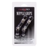 Weighted Twist Nipple Clamps Silver