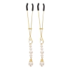 Tweezers With Pearls Gold