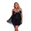 STELLINE black chemise XL+ (XXL/XXXL) czarna halka