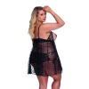 YULIA XXL+ (XXXXXL/XXL) BLACK CHEMISE/CZARNA HALKA