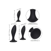 Silicone Anal Curve Kit Black