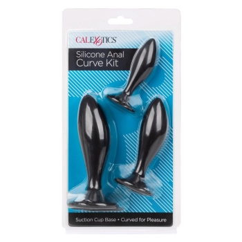 Silicone Anal Curve Kit Black