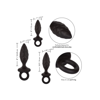 Silicone Anal Probe Kit Black