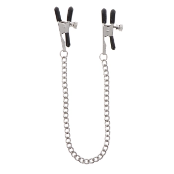 Adjustable Clamps with Chain Silver