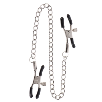 Adjustable Clamps with Chain Silver