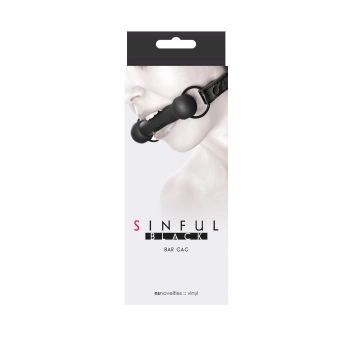 Sinful Bar Gag Black