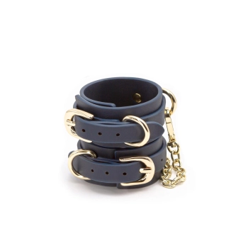 Bondage Couture Wrist Cuff Blue