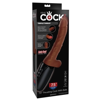 King Cock Plus Triple Threat Brown skin tone