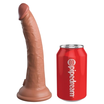 7 Inch 2Density Silicone Cock Caramel skin tone