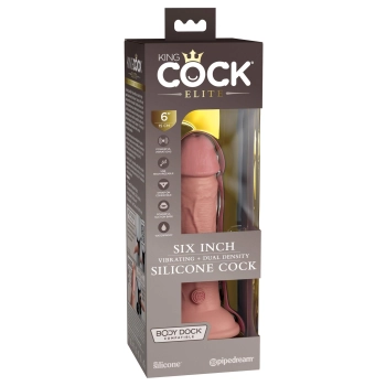 6 Inch 2Density Vibe Cock Light skin tone