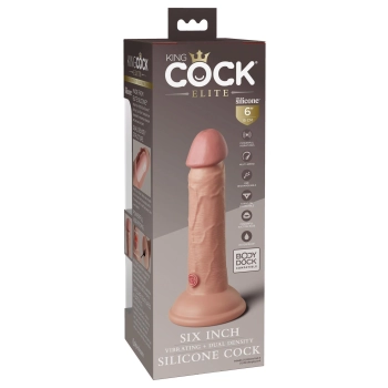 6 Inch 2Density Vibe Cock Light skin tone