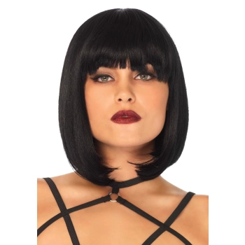 Short natural bob wig Black