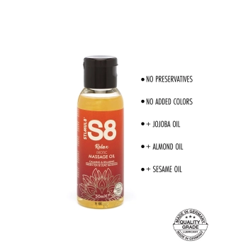 S8 Massage Oil 50ml Green Tea & Lilac Blossom