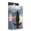 ANAL ADVENTURES PLATINUM SILICONE VIBRATING PLUG BLACK