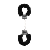 Pleasure Furry Hand Cuffs - With Quick-Release Button