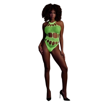 Body with Grecian Neckline - Neon Green - XS/XL