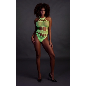 Body with Grecian Neckline - Neon Green - XS/XL