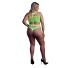 Body with Grecian Neckline - Neon Green - XL/XXXXL