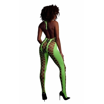 Bodystocking with Halterneck - Green - XS/XL