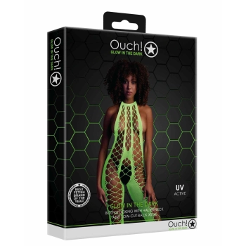 Bodystocking with Halterneck - Green - XS/XL