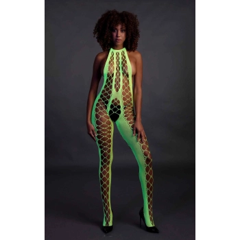 Bodystocking with Halterneck - Green - XS/XL