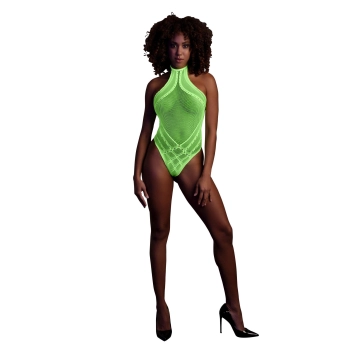 Body with Halter Neck - Neon Green - XS/XL