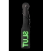 Slut Paddle - Glow in the Dark - Black/Neon Green