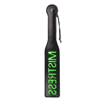 Mistress Paddle - Glow in the Dark - Black/Neon Green