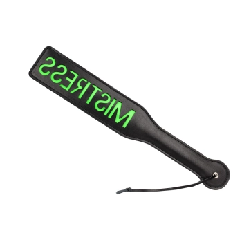 Mistress Paddle - Glow in the Dark - Black/Neon Green