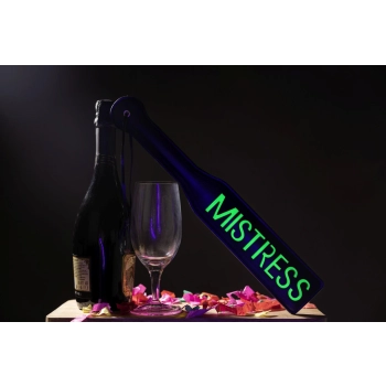 Mistress Paddle - Glow in the Dark - Black/Neon Green