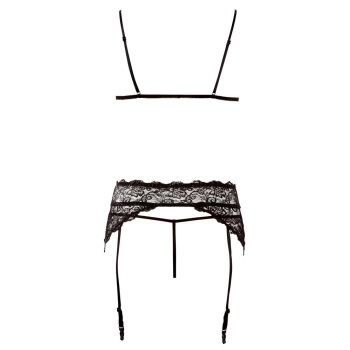 Lace Suspender Set M