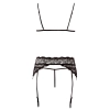 Lace Suspender Set L