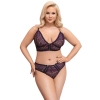 Bra Set purple 2XL